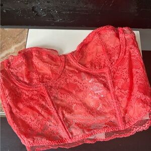 🆕 Stella McCartney Mila Shimmering Bustier Bra, Size Small